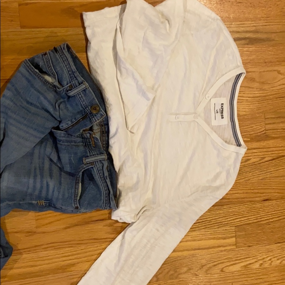 Men’s white express shirt